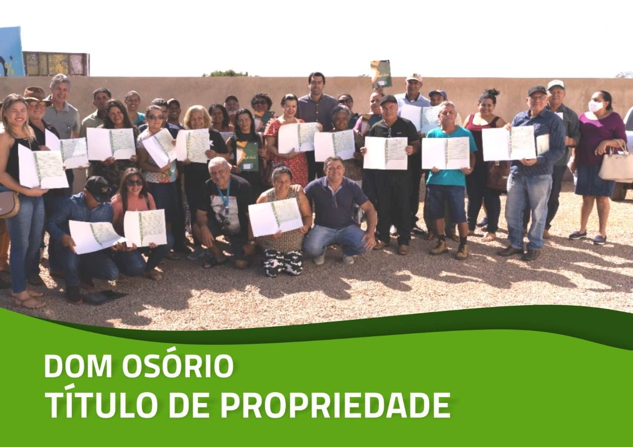 Prefeitura de Campo Verde entrega títulos de propriedade para moradores do Assentamento Dom Osório